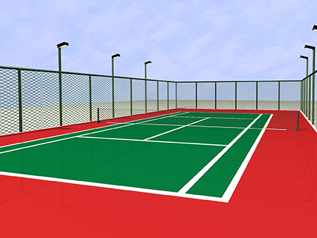 硅PU篮球场