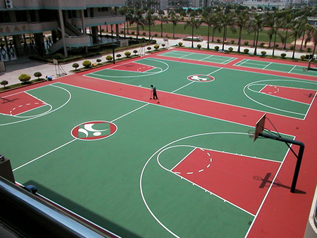 硅PU篮球场